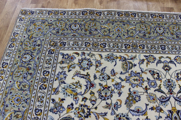 LARGE HANDMADE KASHAN CARPET ALL OVER FLORAL DESIGN 385 X 260 CM