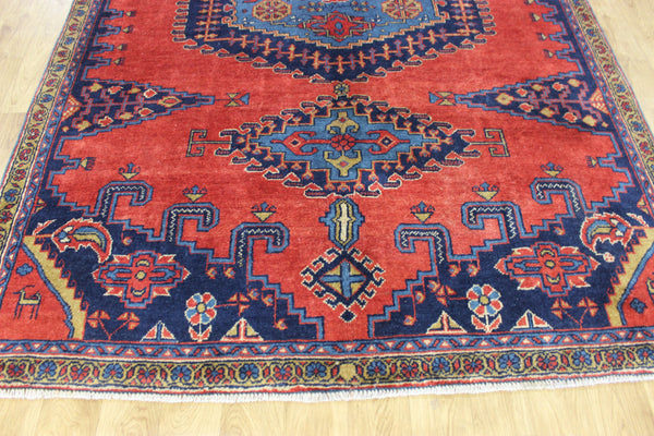 LARGE HANDMADE PERSIAN MAHAL CARPET GEOMETRIC DESIGN 280 X 180 CM