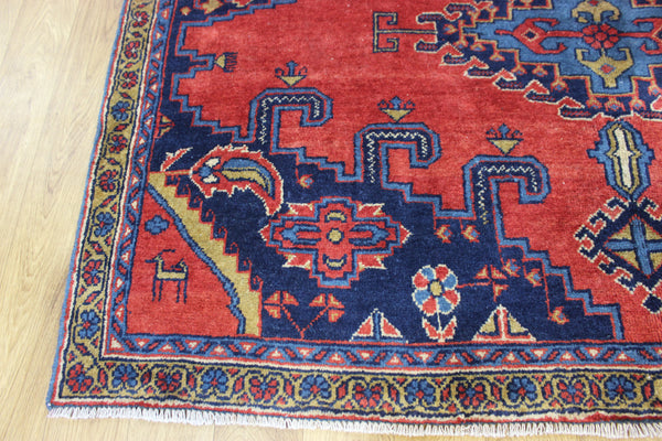 LARGE HANDMADE PERSIAN MAHAL CARPET GEOMETRIC DESIGN 280 X 180 CM