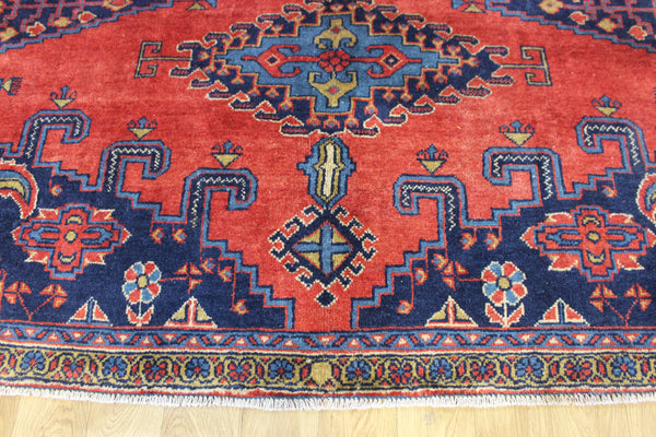 LARGE HANDMADE PERSIAN MAHAL CARPET GEOMETRIC DESIGN 280 X 180 CM