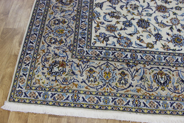FINE HANDMADE PERSIAN KASHAN CARPET FLORAL DESIGN 385 X 295 CM