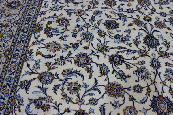 FINE HANDMADE PERSIAN KASHAN CARPET FLORAL DESIGN 385 X 295 CM
