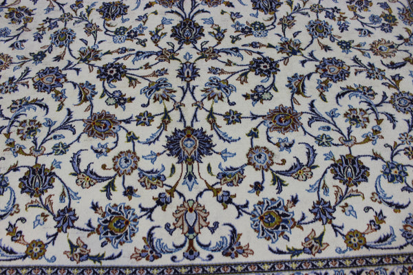 FINE HANDMADE PERSIAN KASHAN CARPET FLORAL DESIGN 385 X 295 CM