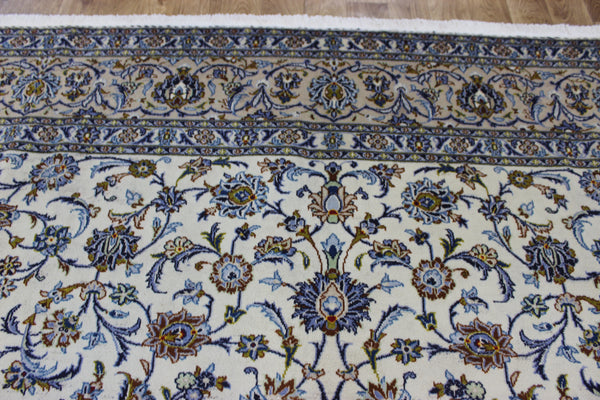 FINE HANDMADE PERSIAN KASHAN CARPET FLORAL DESIGN 385 X 295 CM