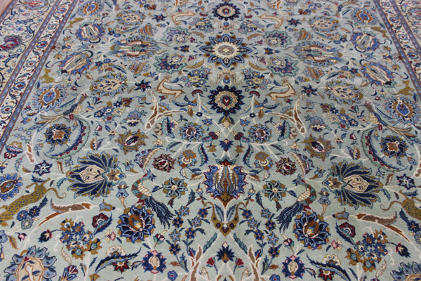 ANTIQUE PERSIAN KASHAN CARPET OF GARDEN DESIGN 385 X 250 CM