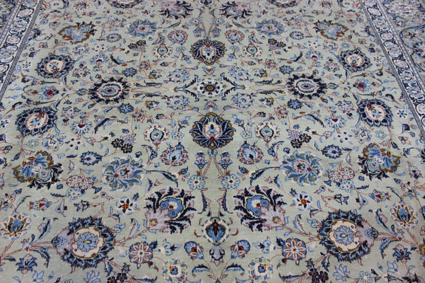 FINE HANDMADE PERSIA KASHAN CARPET OF FLORAL DESIGN 400 X 295 CM