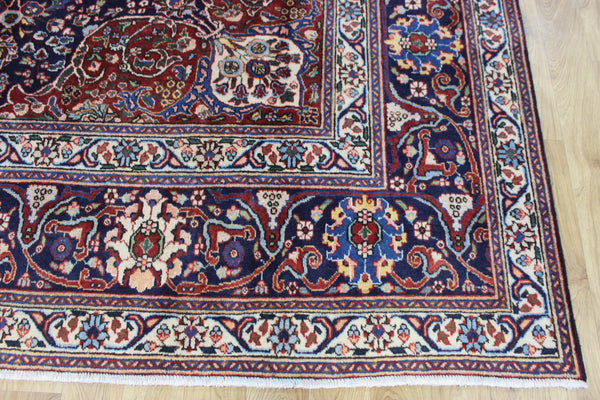 OLD PERSIAN TABRIZ CARPET FLORAL DESIGN IN NATURAL DYES 385 X 285 CM