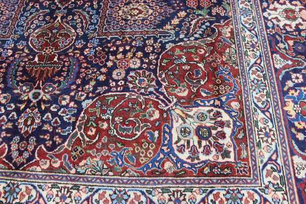 OLD PERSIAN TABRIZ CARPET FLORAL DESIGN IN NATURAL DYES 385 X 285 CM
