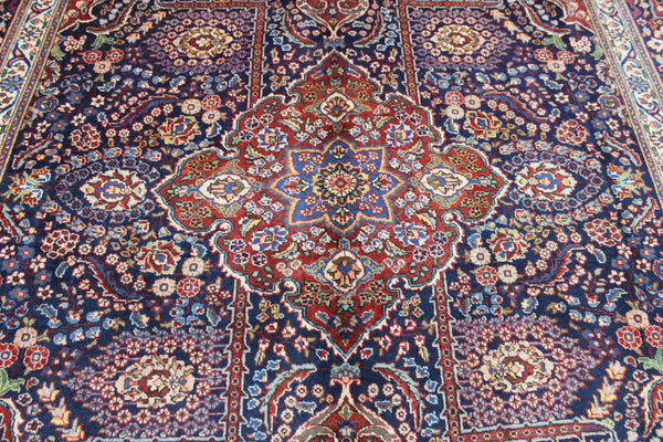 OLD PERSIAN TABRIZ CARPET FLORAL DESIGN IN NATURAL DYES 385 X 285 CM