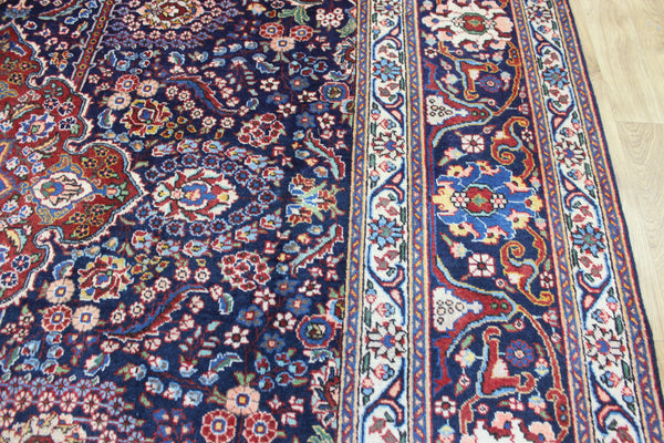 OLD PERSIAN TABRIZ CARPET FLORAL DESIGN IN NATURAL DYES 385 X 285 CM
