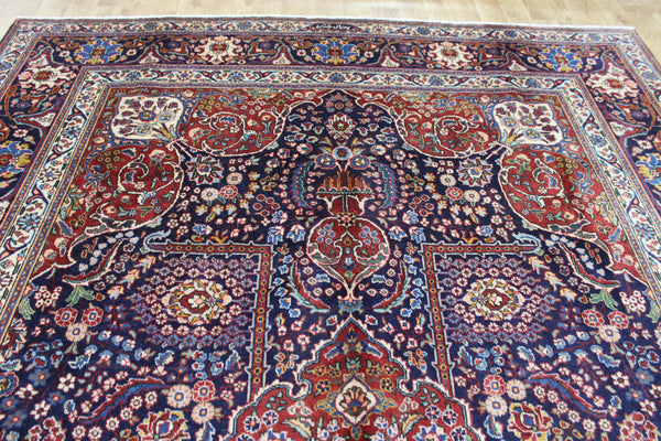 OLD PERSIAN TABRIZ CARPET FLORAL DESIGN IN NATURAL DYES 385 X 285 CM