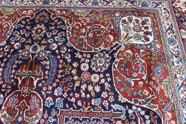 OLD PERSIAN TABRIZ CARPET FLORAL DESIGN IN NATURAL DYES 385 X 285 CM