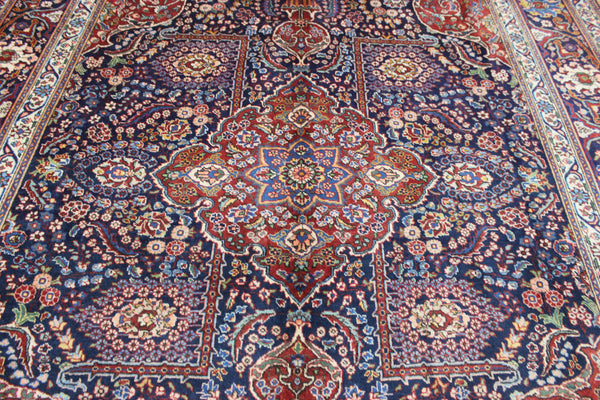OLD PERSIAN TABRIZ CARPET FLORAL DESIGN IN NATURAL DYES 385 X 285 CM