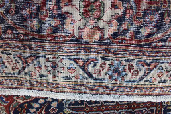 OLD PERSIAN TABRIZ CARPET FLORAL DESIGN IN NATURAL DYES 385 X 285 CM