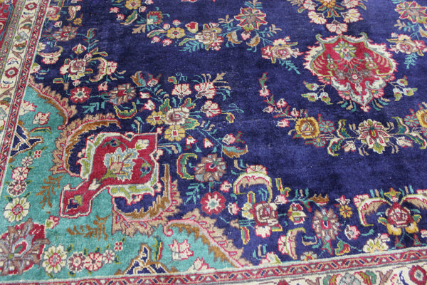 OLD HANDMADE PERSIAN TABRIZ WOOL CARPET 385 X 290 CM
