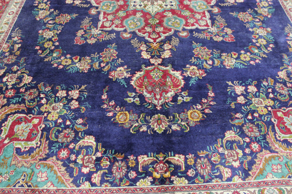 OLD HANDMADE PERSIAN TABRIZ WOOL CARPET 385 X 290 CM