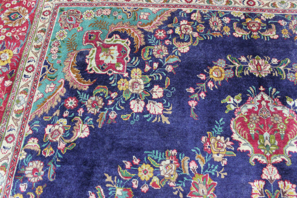 OLD HANDMADE PERSIAN TABRIZ WOOL CARPET 385 X 290 CM