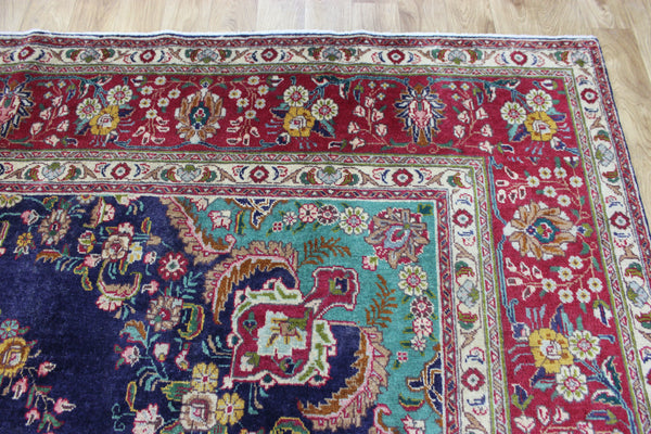 OLD HANDMADE PERSIAN TABRIZ WOOL CARPET 385 X 290 CM