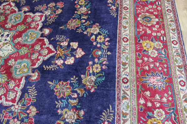 OLD HANDMADE PERSIAN TABRIZ WOOL CARPET 385 X 290 CM