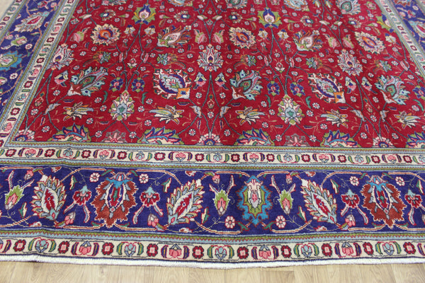 LARGE PERSIAN TABRIZ CARPET FLORAL DESIGN 385 X 290 CM