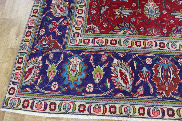LARGE PERSIAN TABRIZ CARPET FLORAL DESIGN 385 X 290 CM