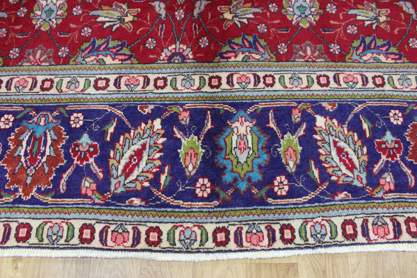 LARGE PERSIAN TABRIZ CARPET FLORAL DESIGN 385 X 290 CM