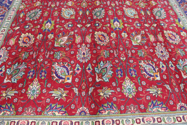 LARGE PERSIAN TABRIZ CARPET FLORAL DESIGN 385 X 290 CM