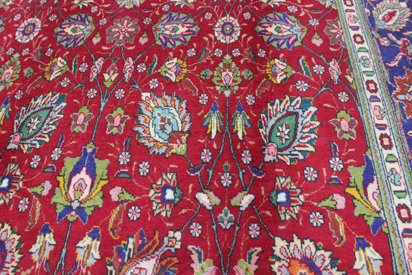 LARGE PERSIAN TABRIZ CARPET FLORAL DESIGN 385 X 290 CM