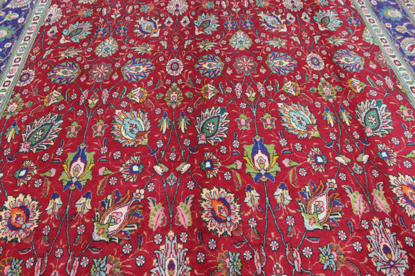 LARGE PERSIAN TABRIZ CARPET FLORAL DESIGN 385 X 290 CM