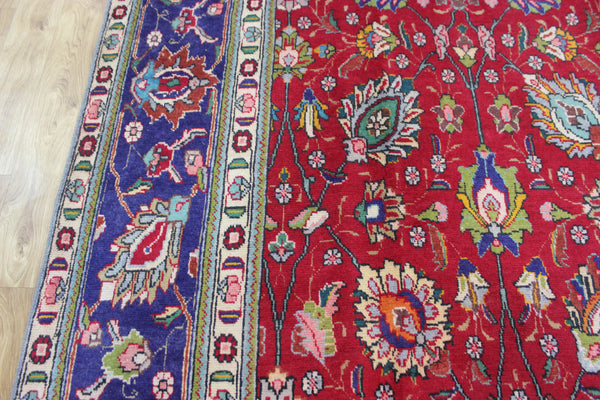 LARGE PERSIAN TABRIZ CARPET FLORAL DESIGN 385 X 290 CM