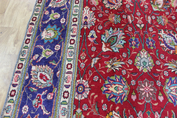 LARGE PERSIAN TABRIZ CARPET FLORAL DESIGN 385 X 290 CM