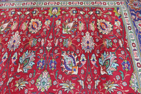 LARGE PERSIAN TABRIZ CARPET FLORAL DESIGN 385 X 290 CM