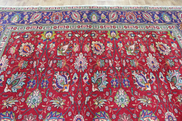 LARGE PERSIAN TABRIZ CARPET FLORAL DESIGN 385 X 290 CM