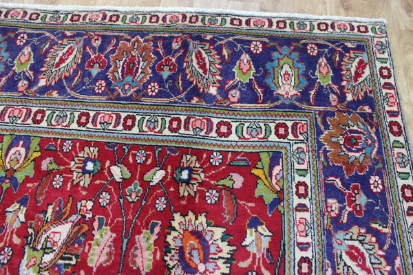 LARGE PERSIAN TABRIZ CARPET FLORAL DESIGN 385 X 290 CM