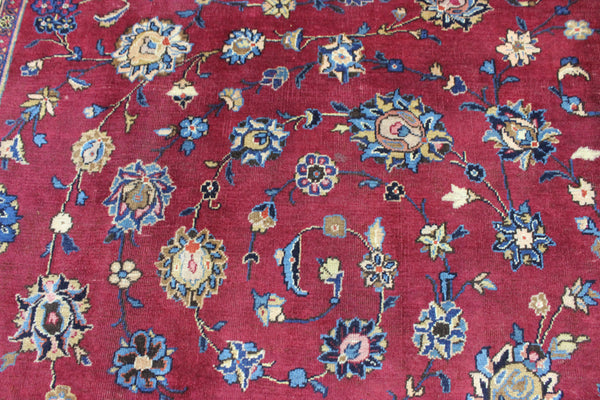 LARGE HANDMADE PERSIAN MASHAD CARPET 380 X 300 CM