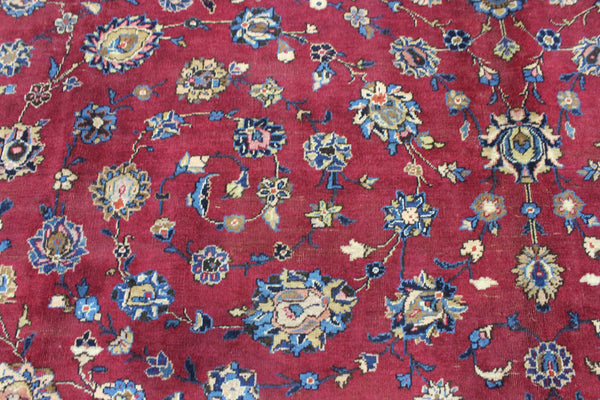 LARGE HANDMADE PERSIAN MASHAD CARPET 380 X 300 CM