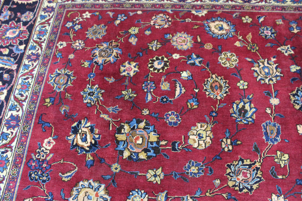 LARGE HANDMADE PERSIAN MASHAD CARPET 380 X 300 CM