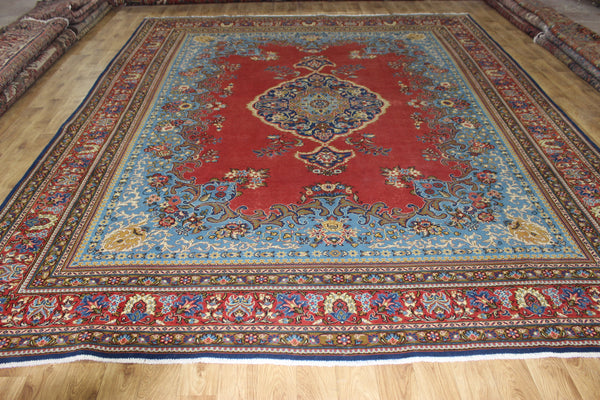 LARGE HANDMADE PERSIAN MAHAL CARPET OF TRADITIONAL FLORAL DESIGN 390 X 315 CM
