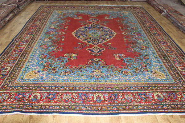 LARGE HANDMADE PERSIAN MAHAL CARPET OF TRADITIONAL FLORAL DESIGN 390 X 315 CM