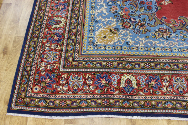 LARGE HANDMADE PERSIAN MAHAL CARPET OF TRADITIONAL FLORAL DESIGN 390 X 315 CM