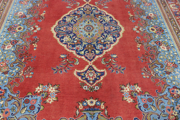 LARGE HANDMADE PERSIAN MAHAL CARPET OF TRADITIONAL FLORAL DESIGN 390 X 315 CM