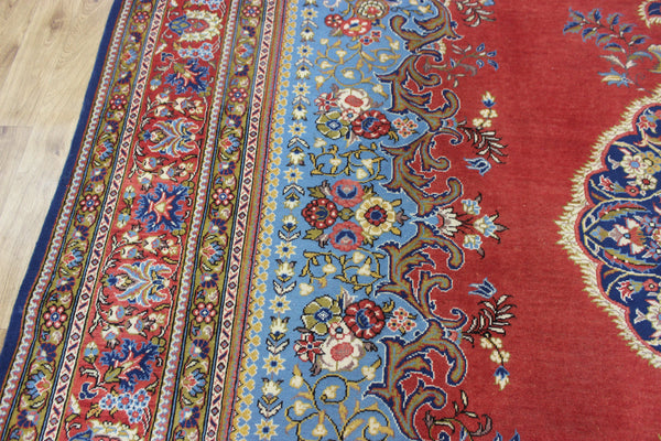LARGE HANDMADE PERSIAN MAHAL CARPET OF TRADITIONAL FLORAL DESIGN 390 X 315 CM