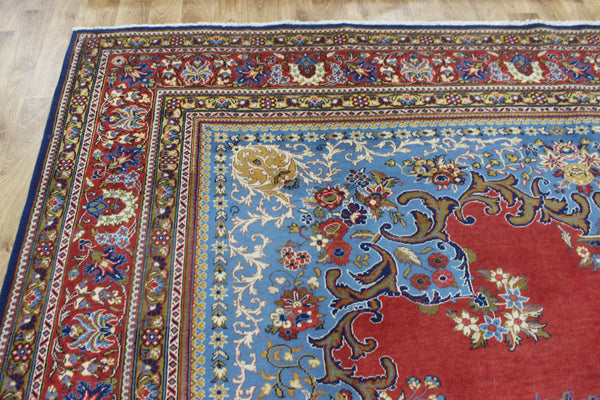 LARGE HANDMADE PERSIAN MAHAL CARPET OF TRADITIONAL FLORAL DESIGN 390 X 315 CM