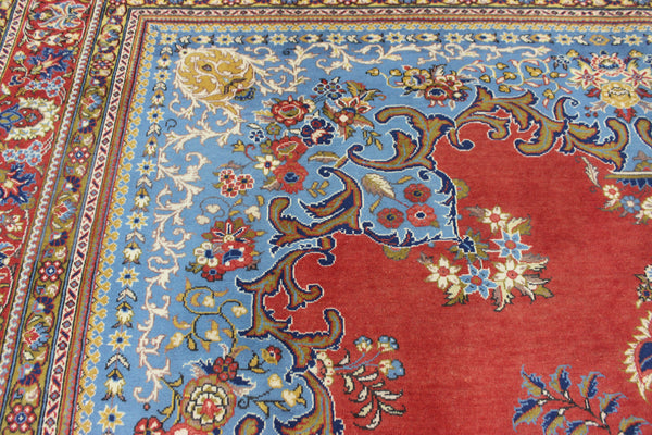 LARGE HANDMADE PERSIAN MAHAL CARPET OF TRADITIONAL FLORAL DESIGN 390 X 315 CM