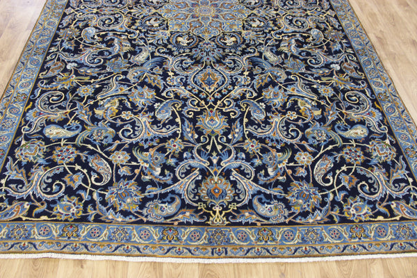 FINE HANDMADE PERSIAN KASHAN CARPET WITH A GARDEN DESIGN 310 X 205 CM