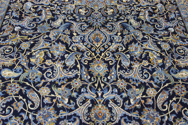 FINE HANDMADE PERSIAN KASHAN CARPET WITH A GARDEN DESIGN 310 X 205 CM