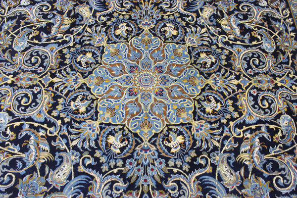 FINE HANDMADE PERSIAN KASHAN CARPET WITH A GARDEN DESIGN 310 X 205 CM