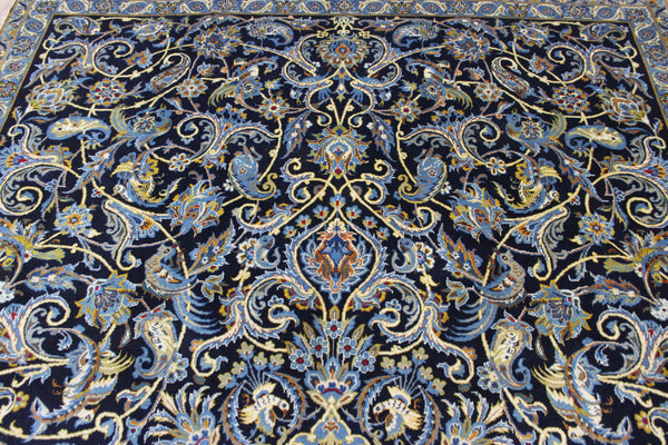 FINE HANDMADE PERSIAN KASHAN CARPET WITH A GARDEN DESIGN 310 X 205 CM