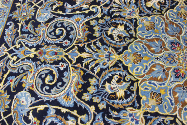 FINE HANDMADE PERSIAN KASHAN CARPET WITH A GARDEN DESIGN 310 X 205 CM