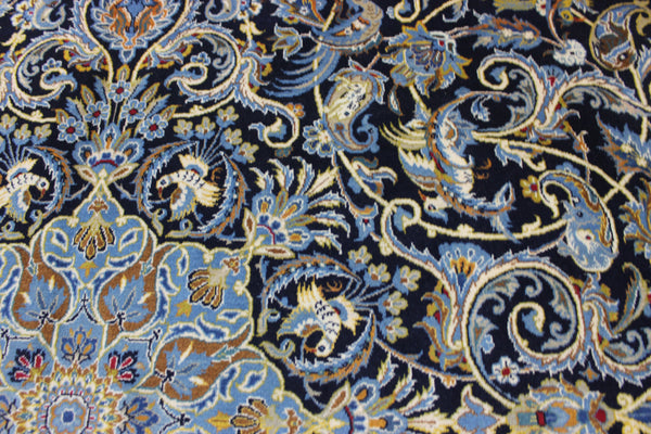 FINE HANDMADE PERSIAN KASHAN CARPET WITH A GARDEN DESIGN 310 X 205 CM